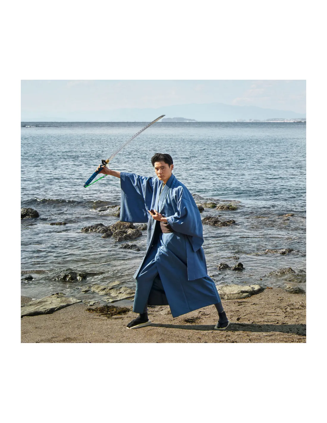 Set Katana forjada a mano Rin Okumura de Blue Exorcist