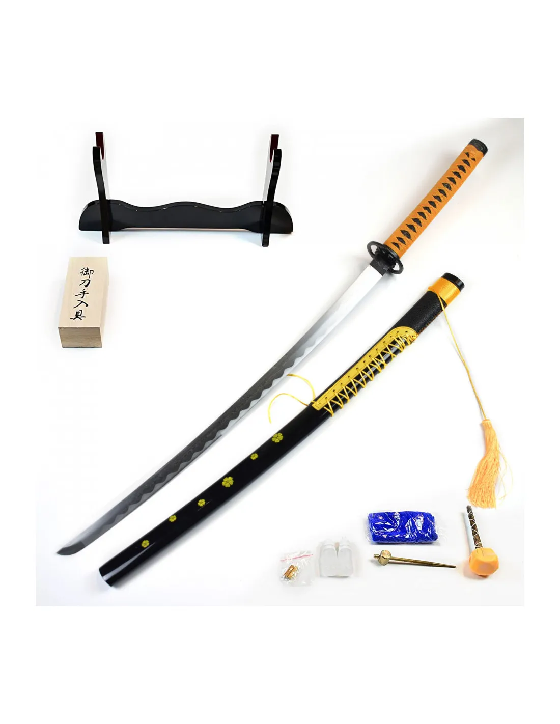 Set Katana forjada a mano y afilada de Uduki Arata de Tsukiuta