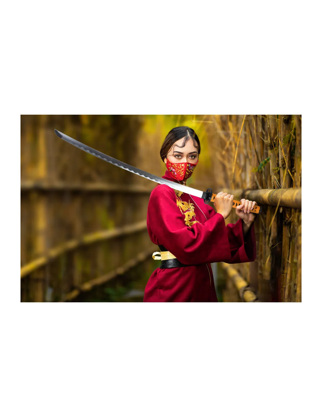 Set Katana forjada a mano y afilada de Uduki Arata de Tsukiuta