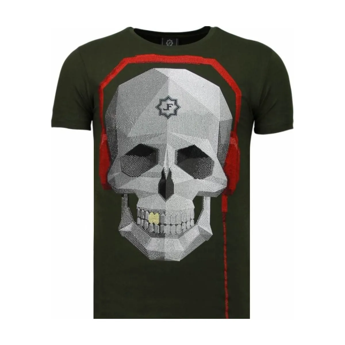 Skull Bring The Beat Rhinestone