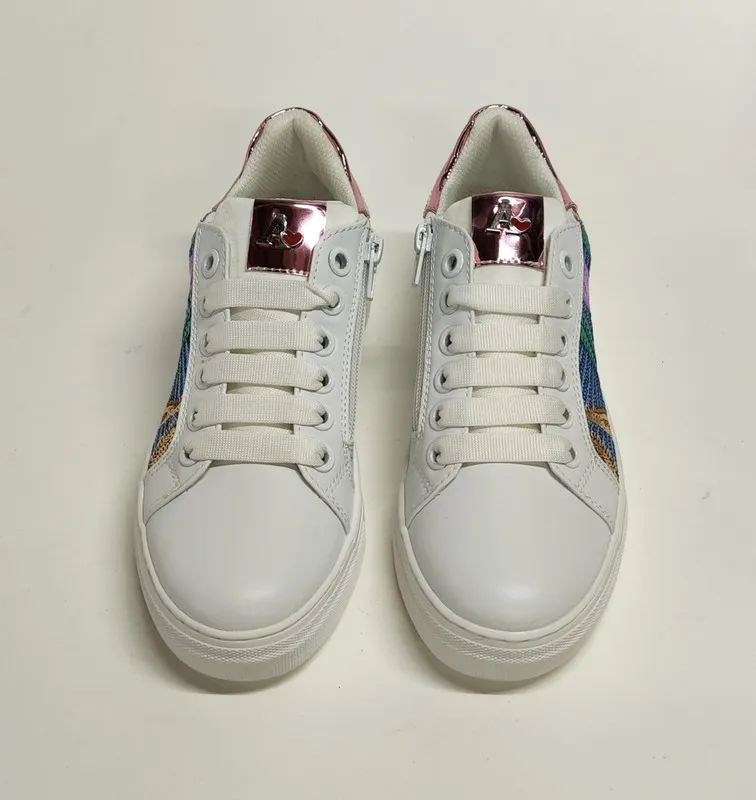 Sneakers Asso 16025 piel vegana blanco