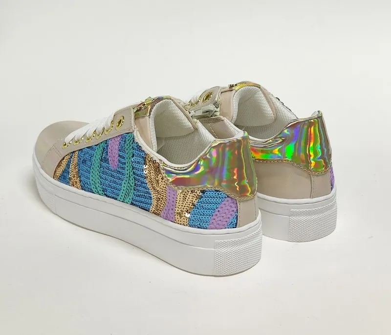 Sneakers Asso 16025 piel vegana fucsia
