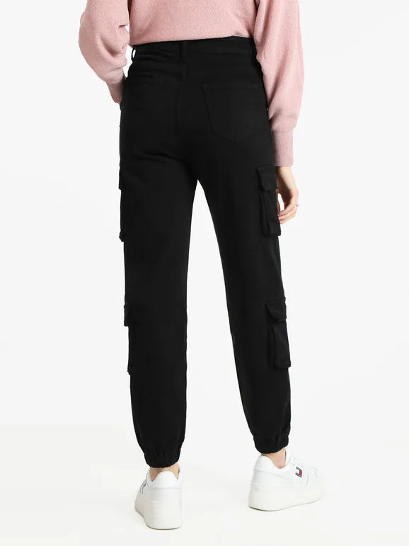 Solada Pantalón de mujer de algodón con grandes bolsillos y puños.