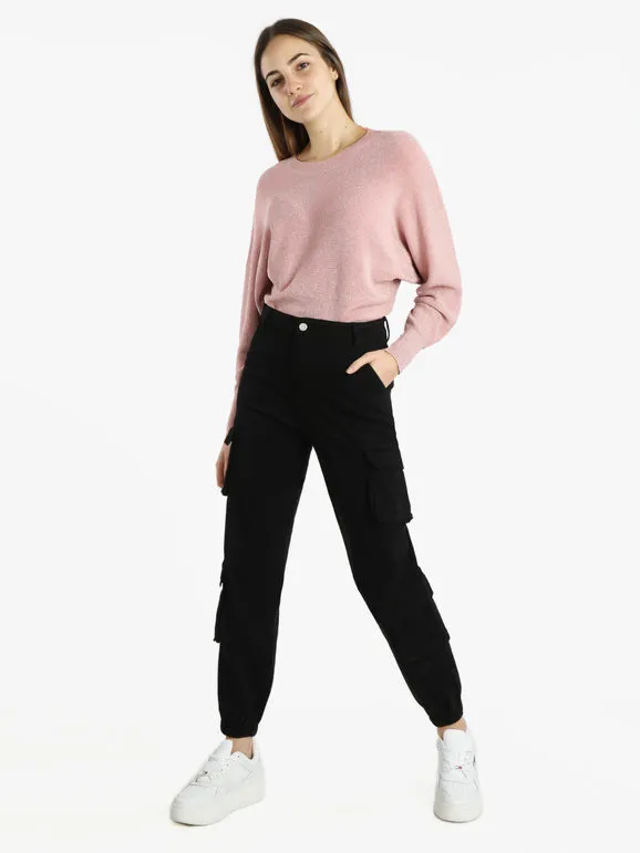 Solada Pantalón de mujer de algodón con grandes bolsillos y puños.