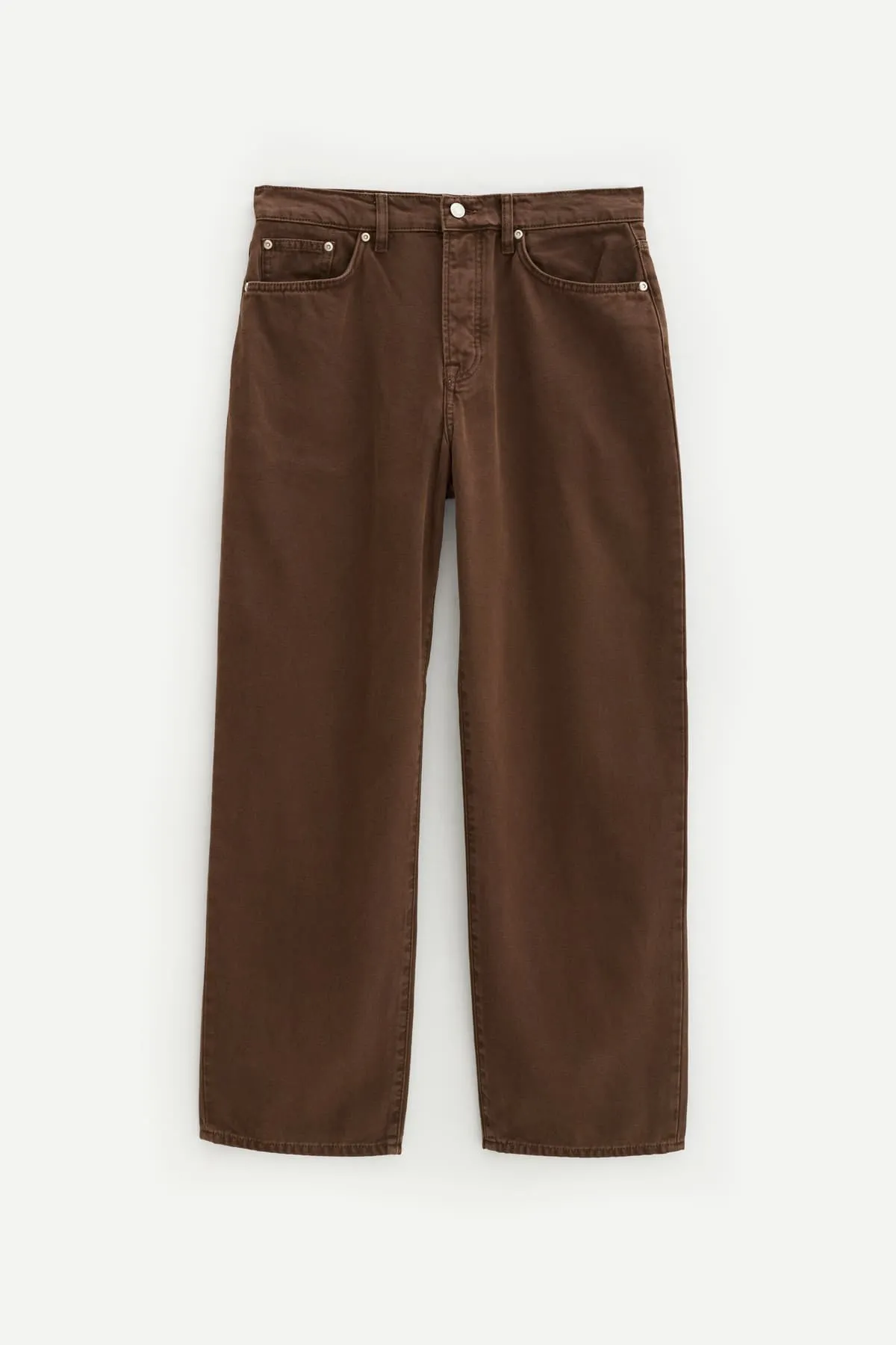 STUSSY BROWN WASHED CANVAS BIG OL JEANS