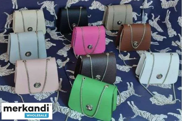 Surtido al por mayor de bolsos de mujer con varias variantes de modelos y variantes de color de Turquía.
