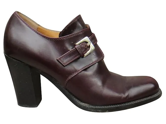 Talla de zapatos con hebilla Sergio Rossi 37 Marrón oscuro 