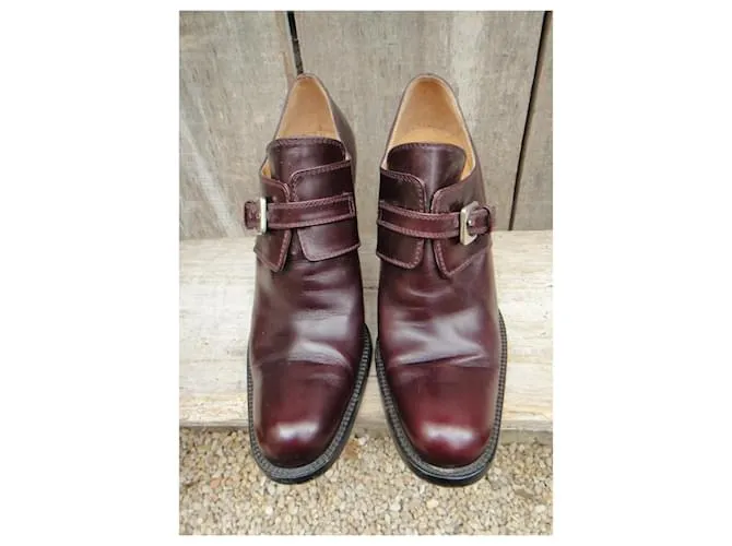 Talla de zapatos con hebilla Sergio Rossi 37 Marrón oscuro 