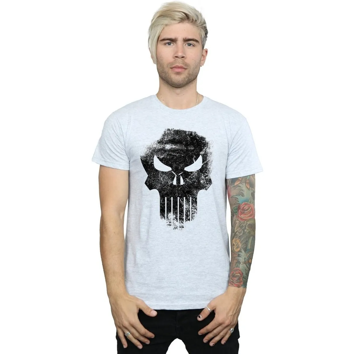 The Punisher Distrressed Skull