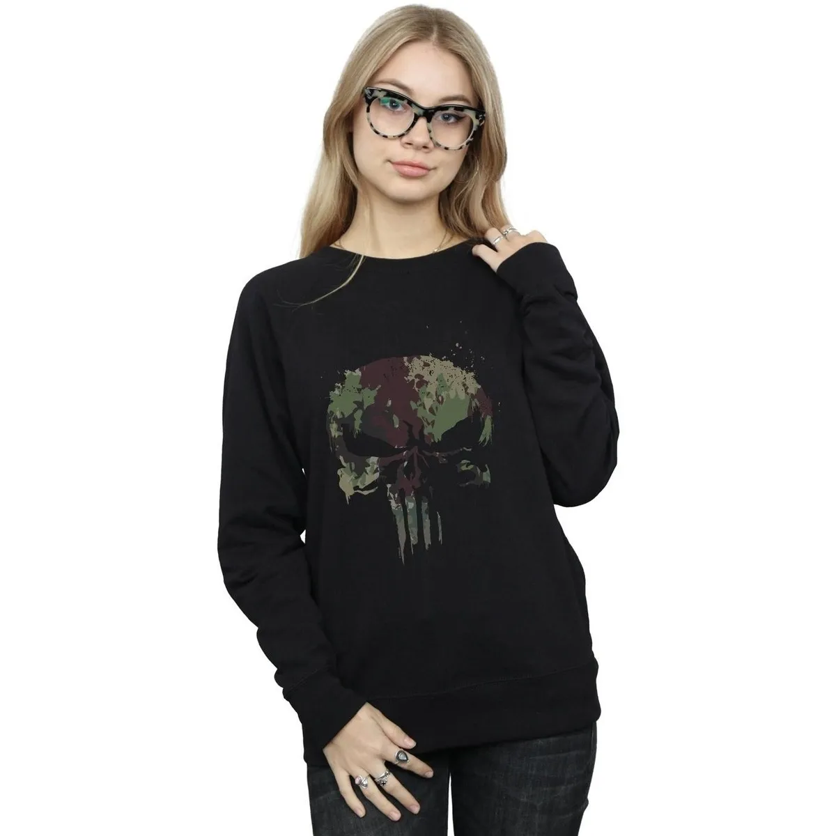 The Punisher TV Series Camo Skull