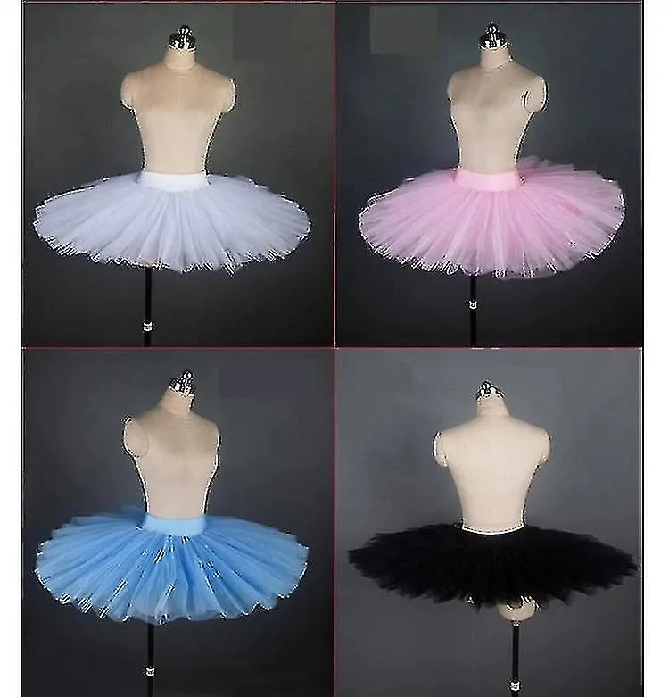 Traje de Danza de Ballet Negro Blanco Rojo de Tutú De Plato Profesional Para Mujer Tutu Ballet Ballet Adulto Da