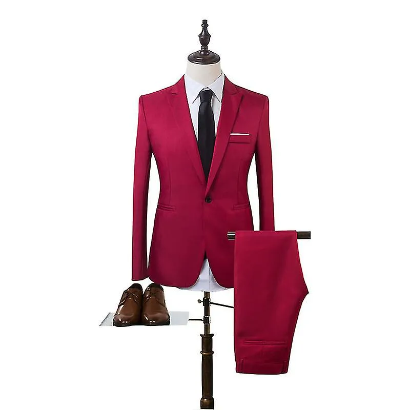 Traje elegante para hombre Traje de color sólido