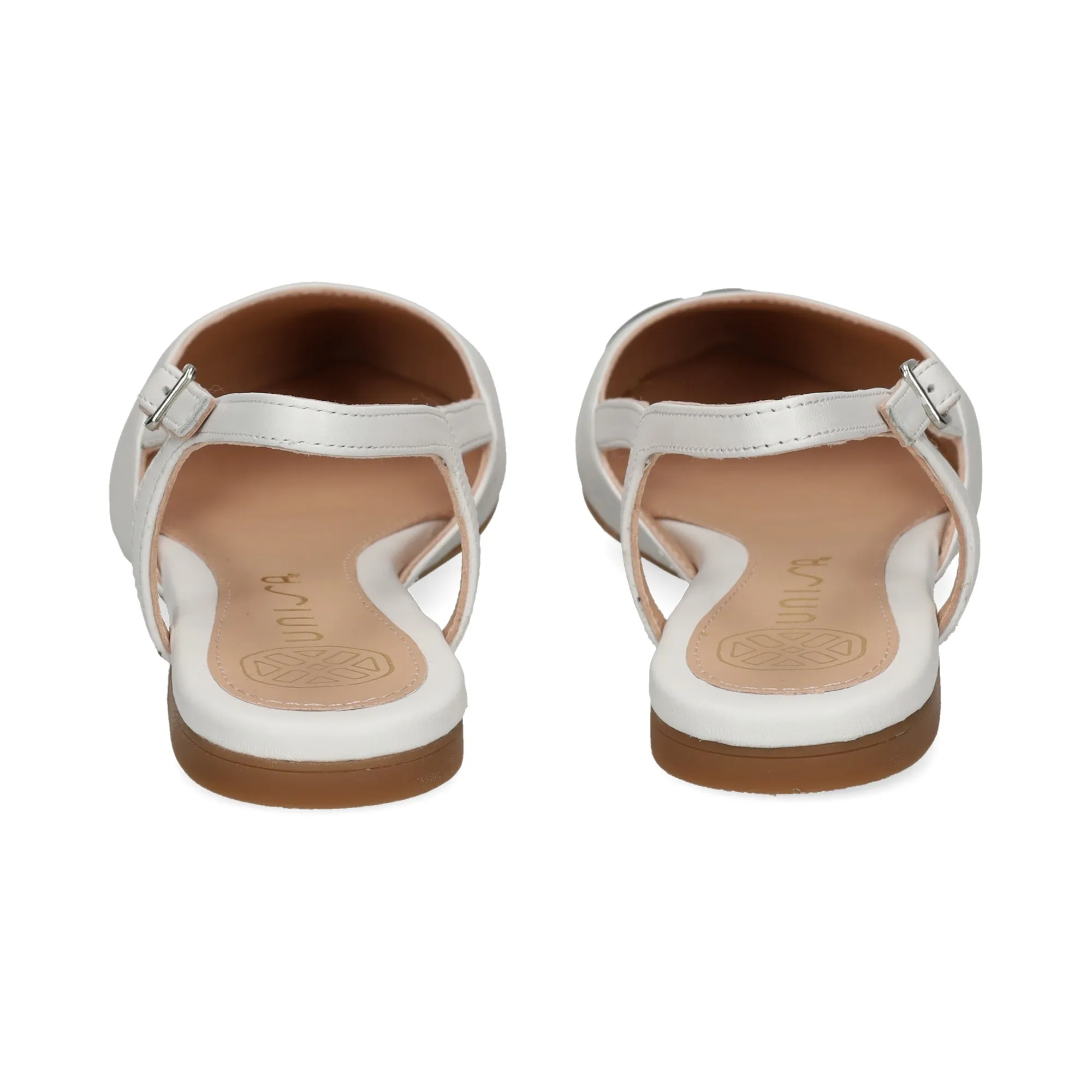 UNISA Zapatos planos de Mujer BLANCO
