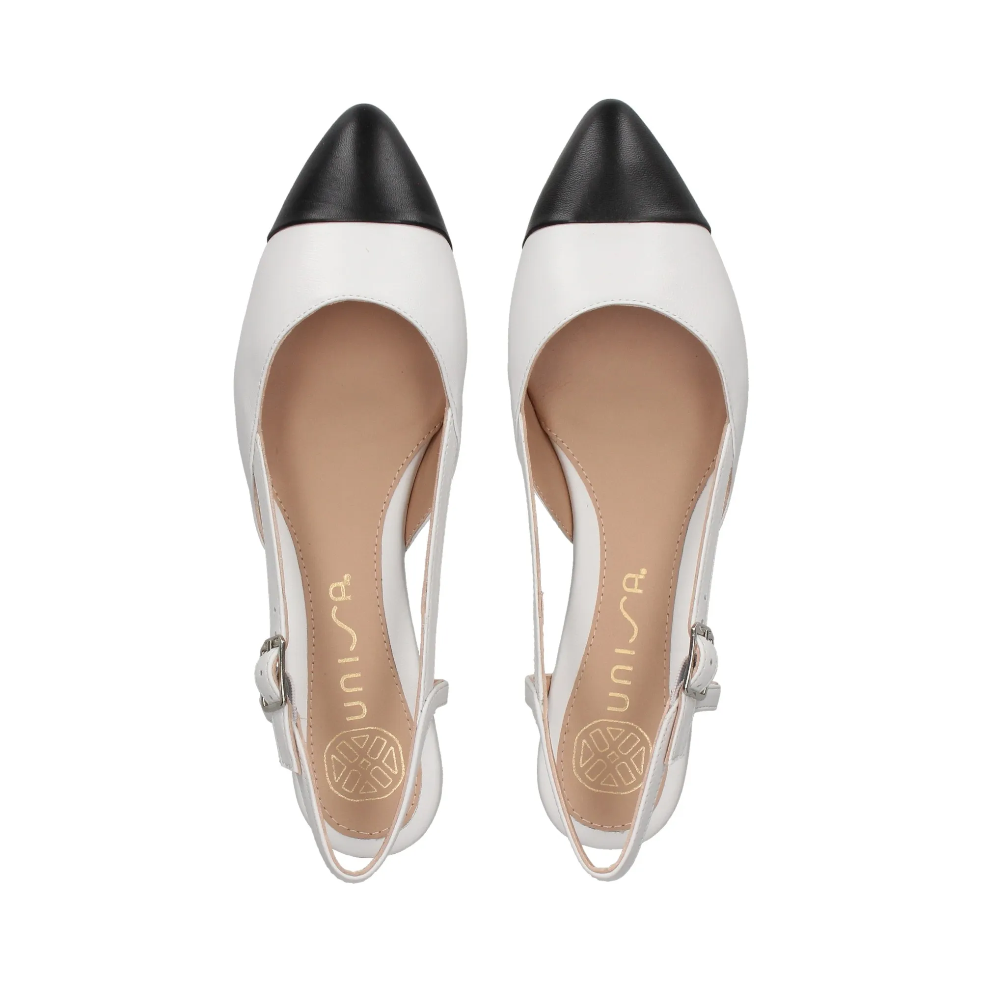UNISA Zapatos planos de Mujer BLANCO