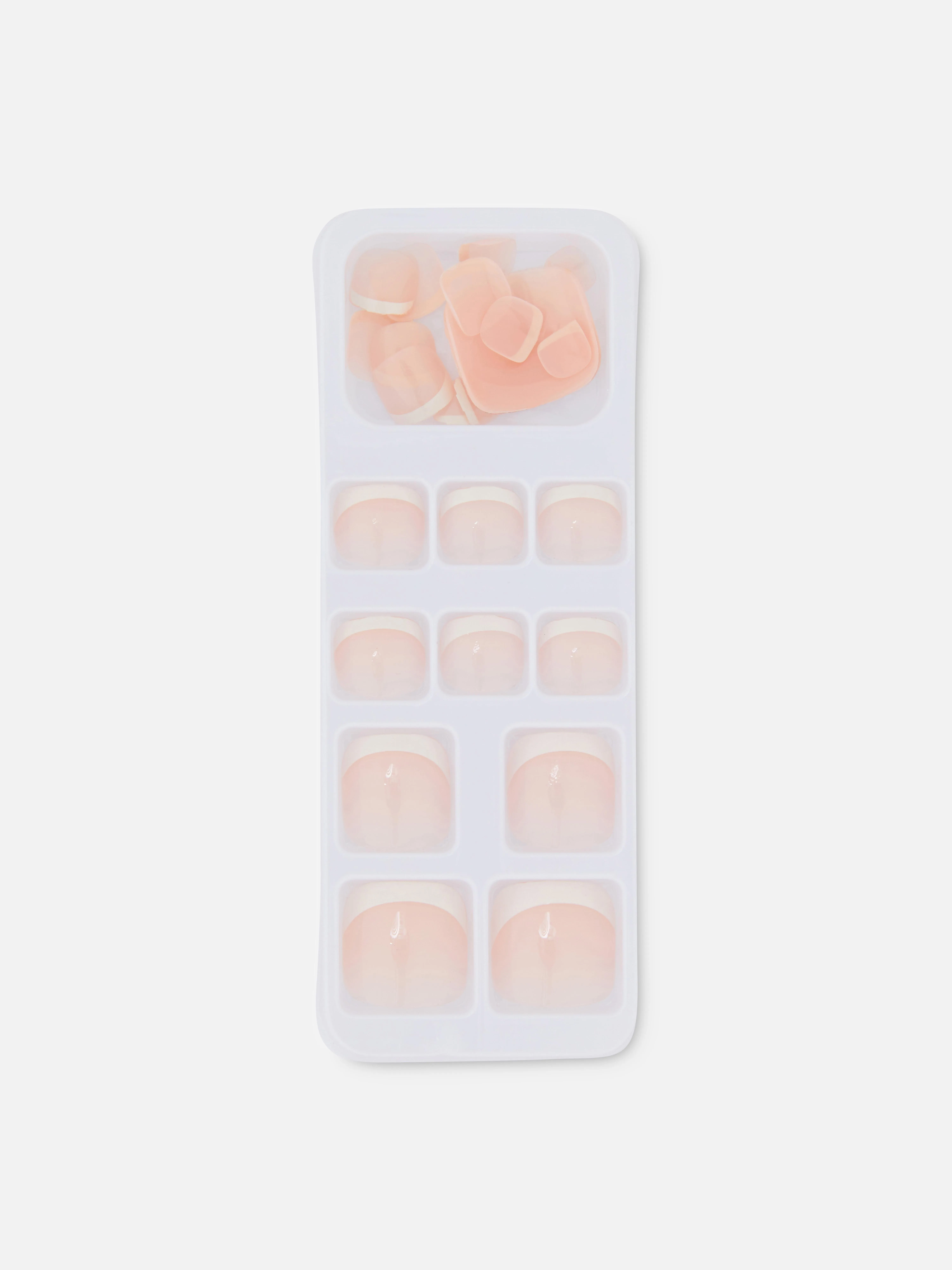 Uñas postizas brillantes para los pies de PS...