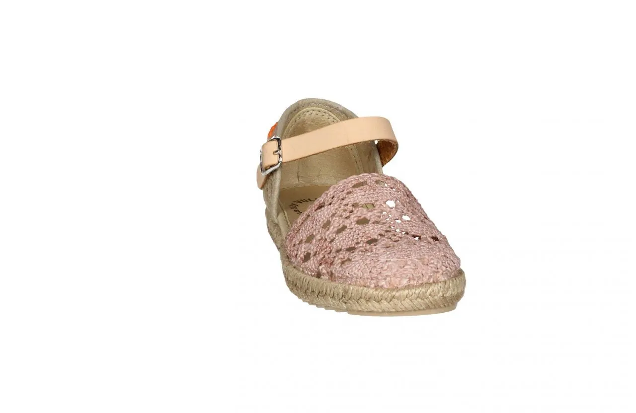 Valenciana Rosa Crochet Con Pulsera y Hebilla