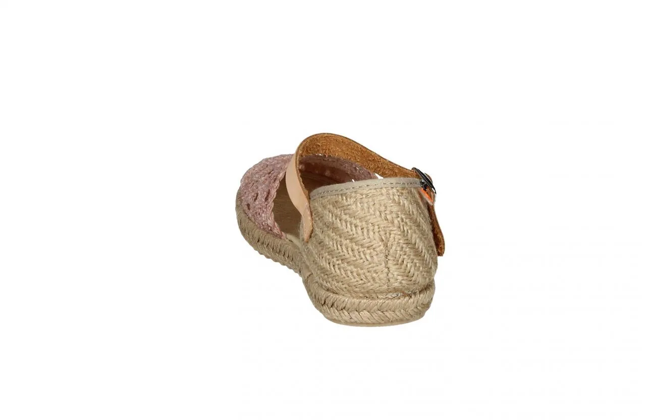 Valenciana Rosa Crochet Con Pulsera y Hebilla