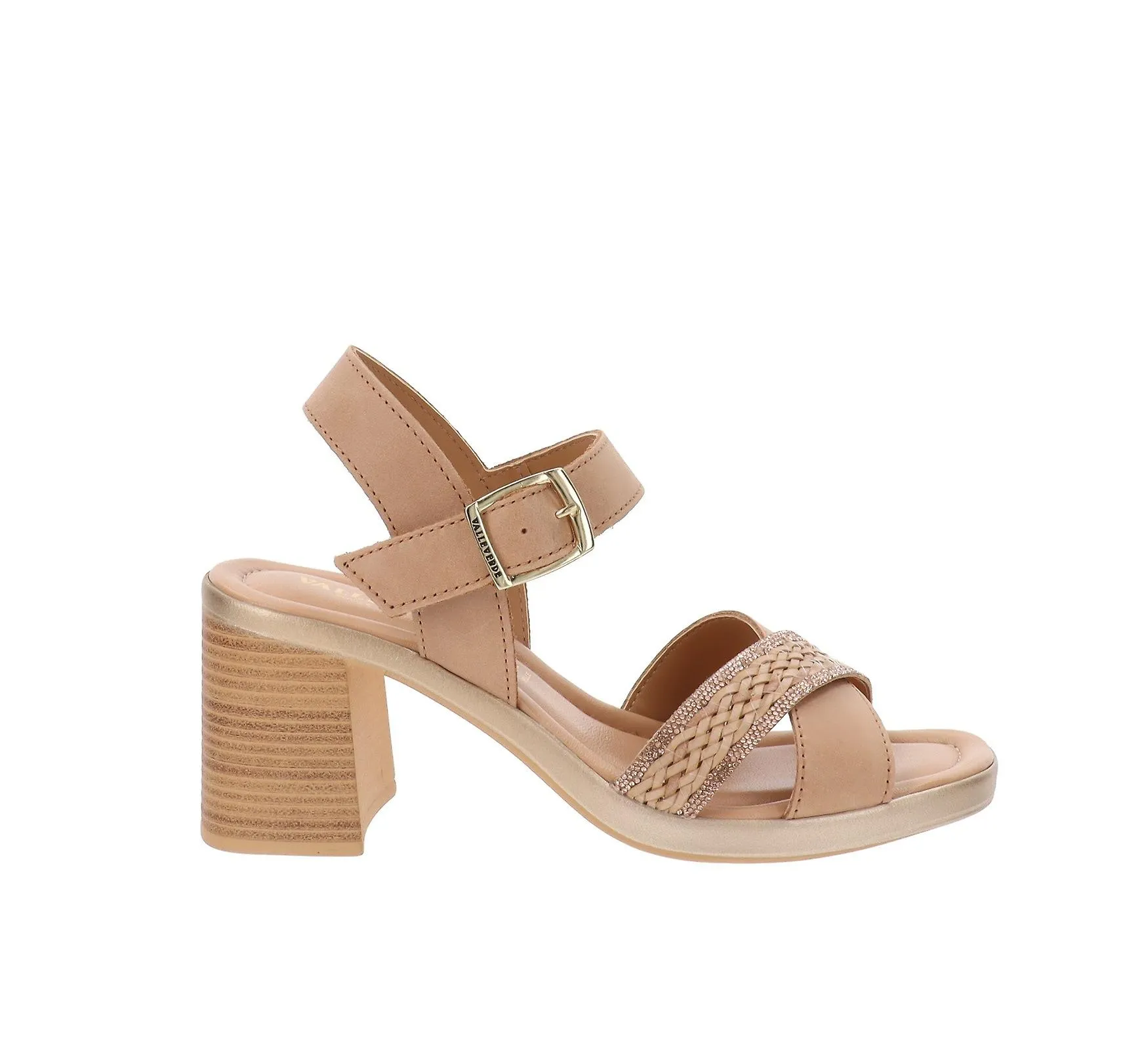 VALLEVERDE SANDALIAS DE PIEL PARA MUJER ZAPATOS CON CIERRE DE HEBILLA VV32452