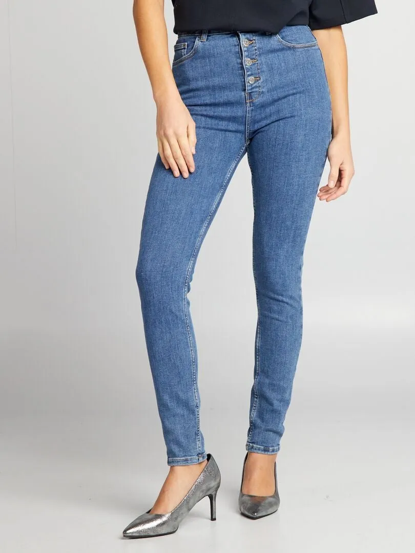 VAQUERO SKINNY DE TIRO ALTO  AZUL
