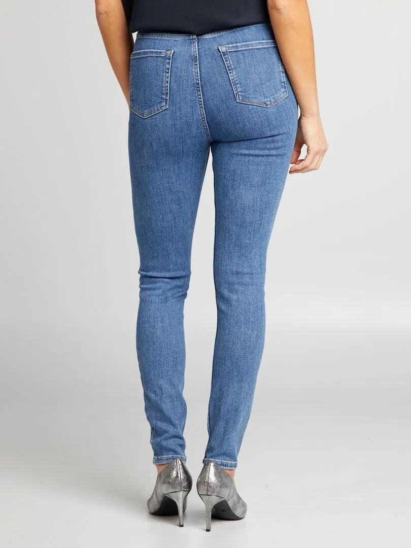 VAQUERO SKINNY DE TIRO ALTO  AZUL