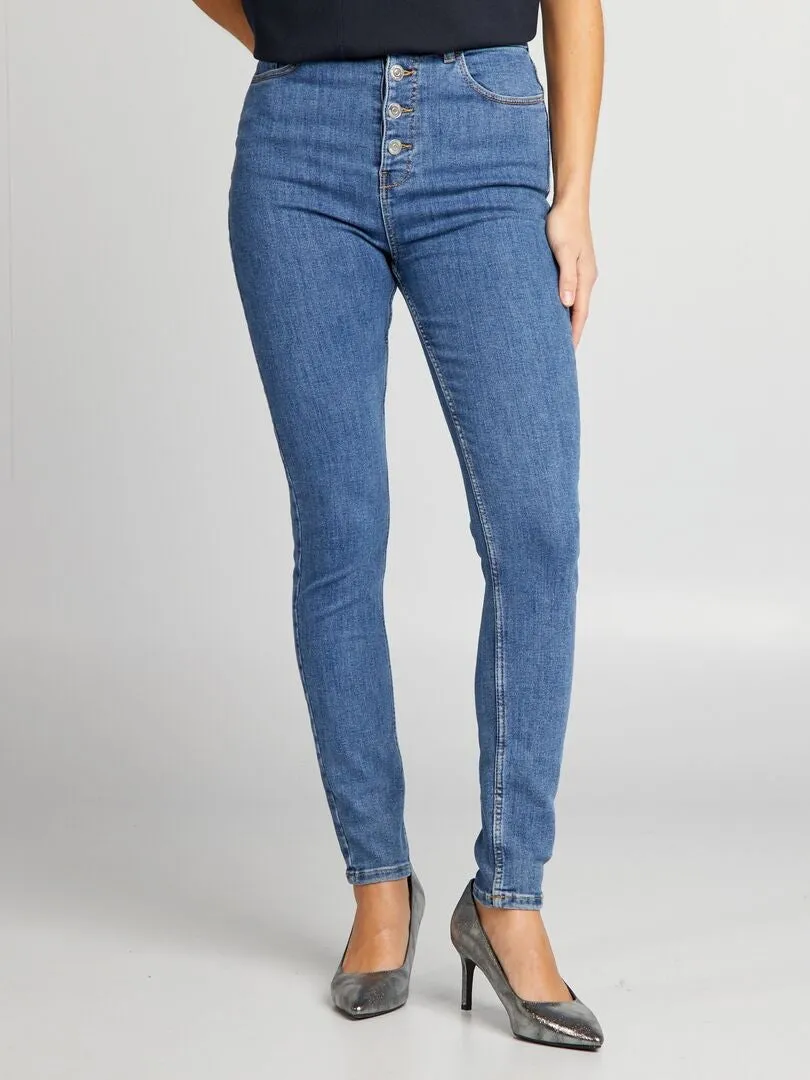 VAQUERO SKINNY DE TIRO ALTO  AZUL