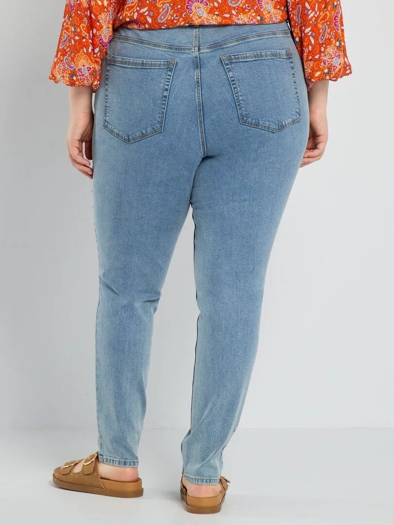 VAQUERO SLIM DE TALLE ALTO  L32  AZUL