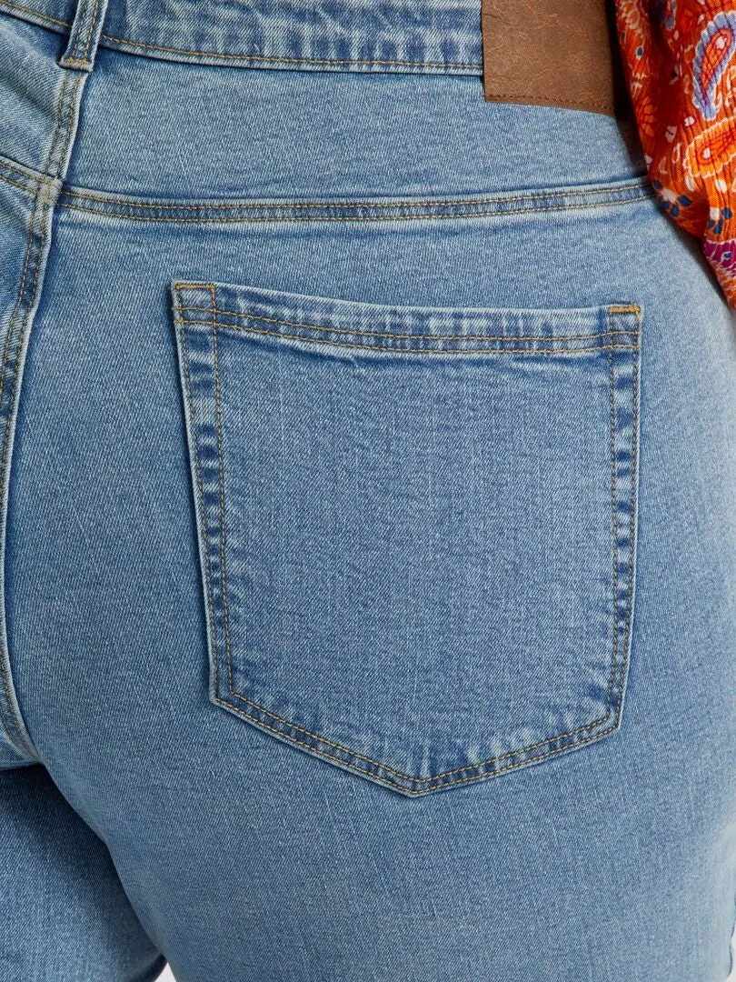VAQUERO SLIM DE TALLE ALTO  L32  AZUL