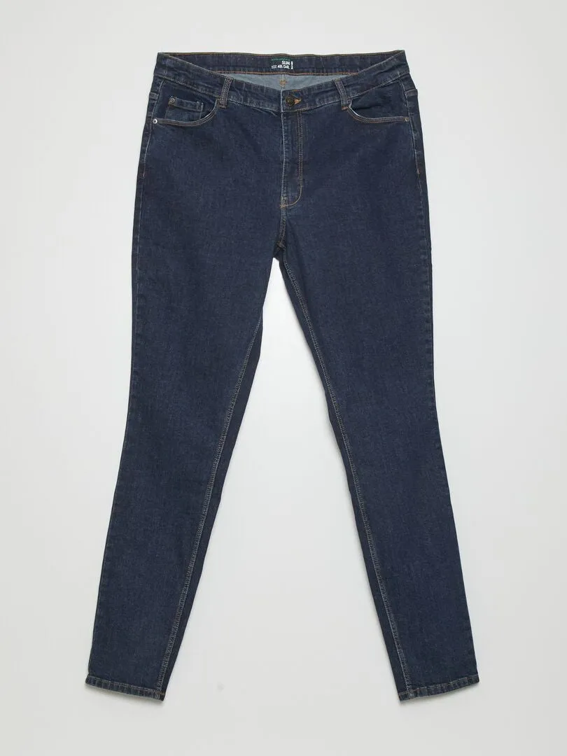 VAQUERO SLIM DE TALLE ALTO  L34  AZUL