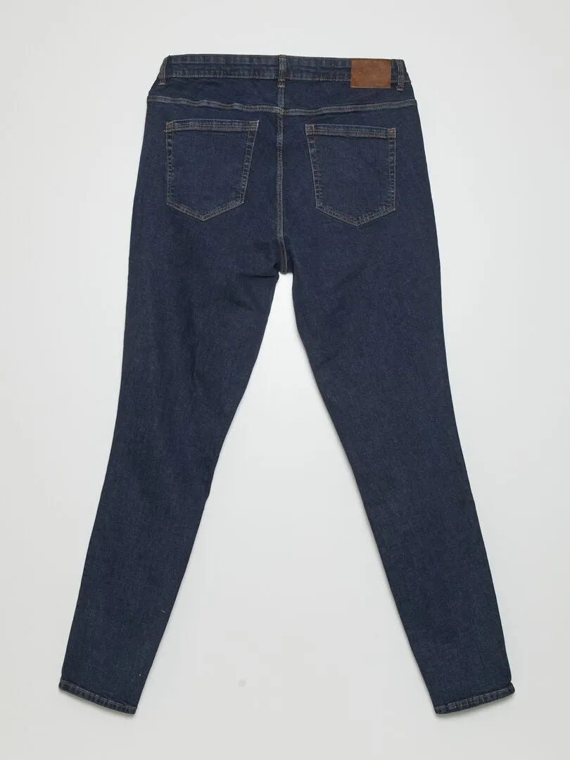VAQUERO SLIM DE TALLE ALTO  L34  AZUL