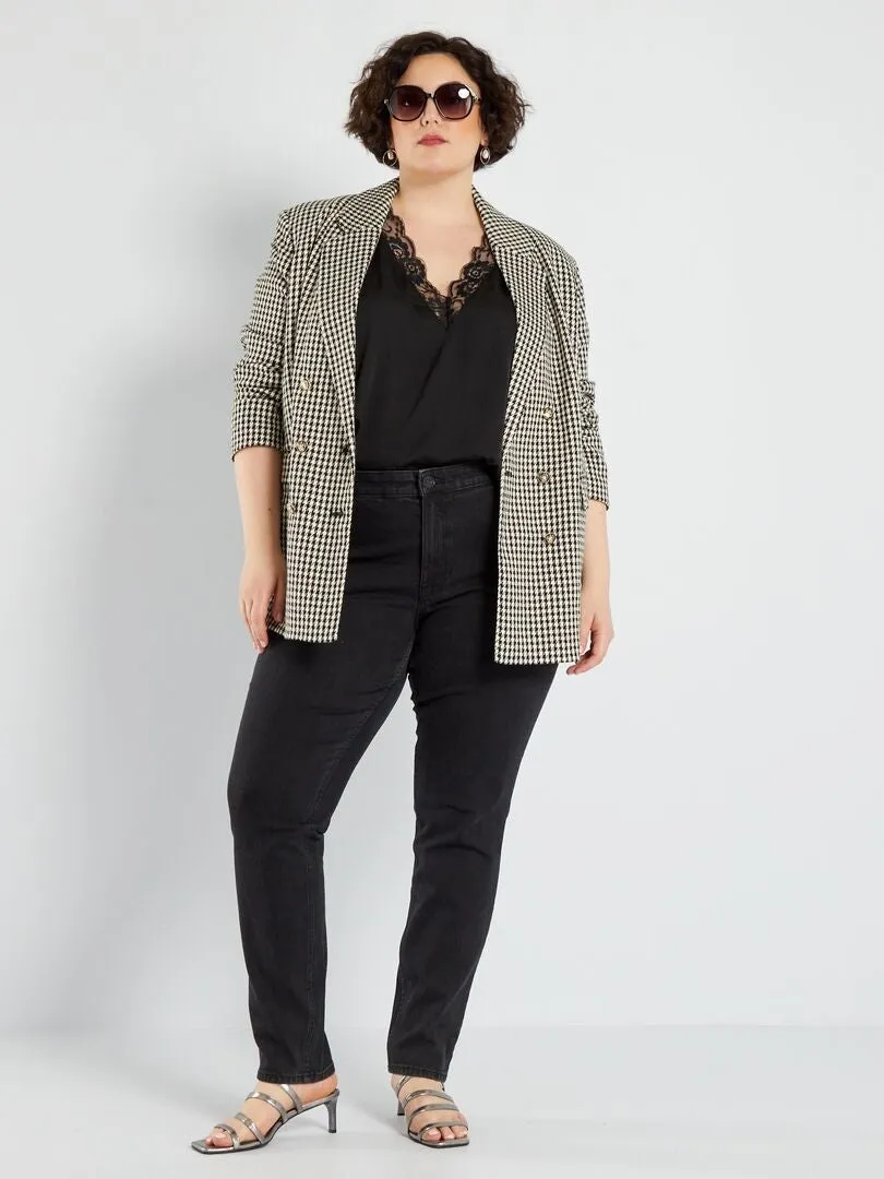 VAQUERO SLIM DE TALLE ALTO  L34  NEGRO