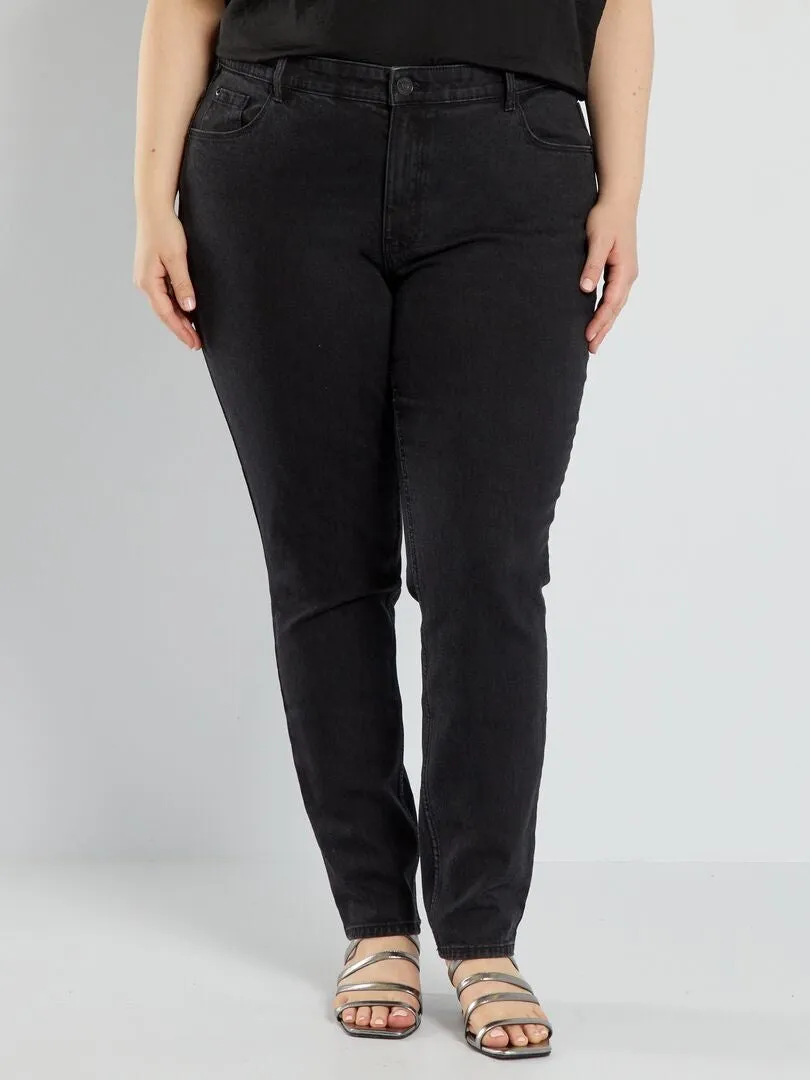 VAQUERO SLIM DE TALLE ALTO  L34  NEGRO