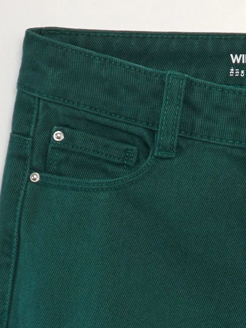 VAQUERO WIDE LEG DE TIRO ALTO  VERDE