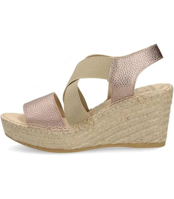 VIDORRETA Sandalia Elasticos Napa Metal Cuer