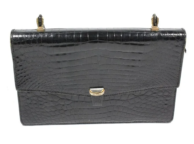 Vintage Bolsos de mano Negro 