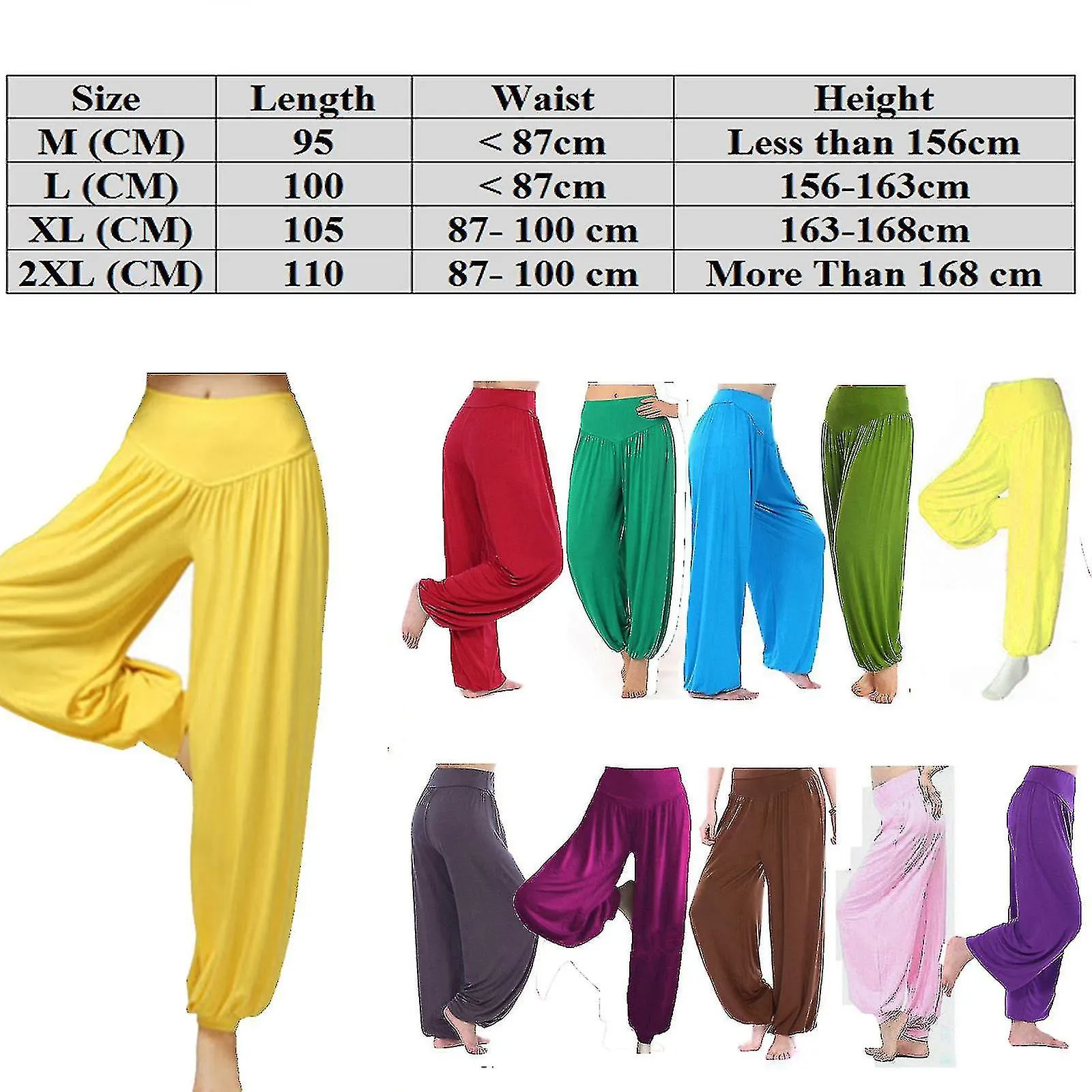 Women Yoga Harem Pants Baggy Aladdin Bloomers Trousers