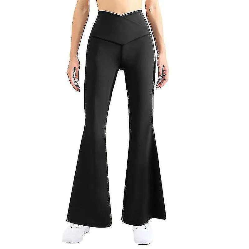 Women's Casual Bootleg Yoga Pants, High Waisted Flare Workout Pants