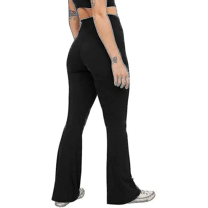 Women's Casual Bootleg Yoga Pants, High Waisted Flare Workout Pants