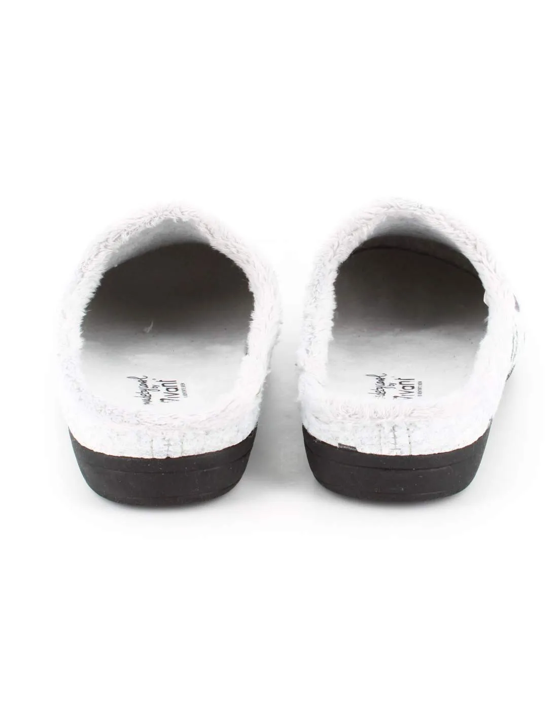 Zapatilla de Casa "Mi papá me mima" Fieltro Gris