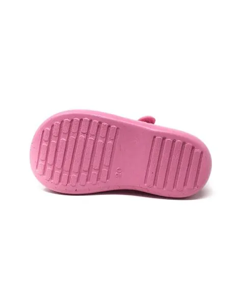 zapatilla de casa rizo rosa