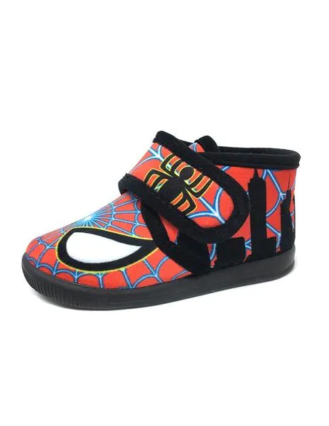 zapatilla de casa rojo / negro