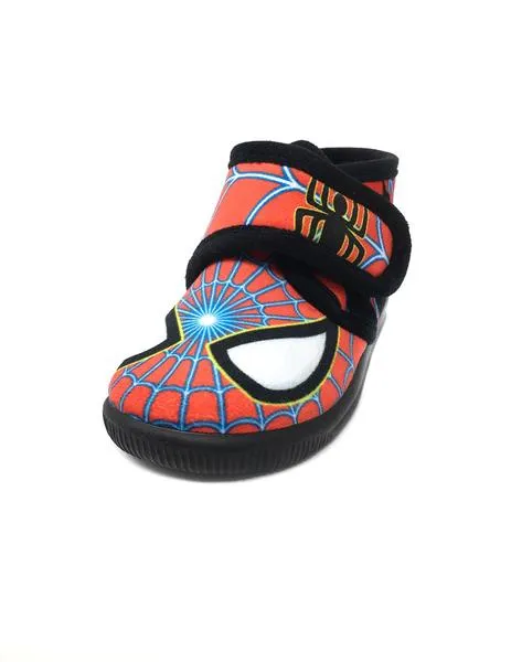 zapatilla de casa rojo / negro