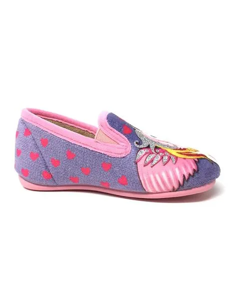 zapatilla de casa unicornio rosa