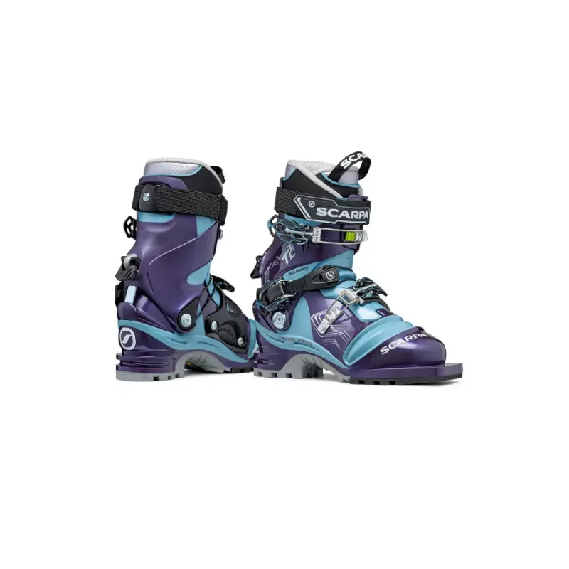 Zapatilla Telemark Scarpa T2 Eco Wmn (Burgundy Polar Blue) Mujer