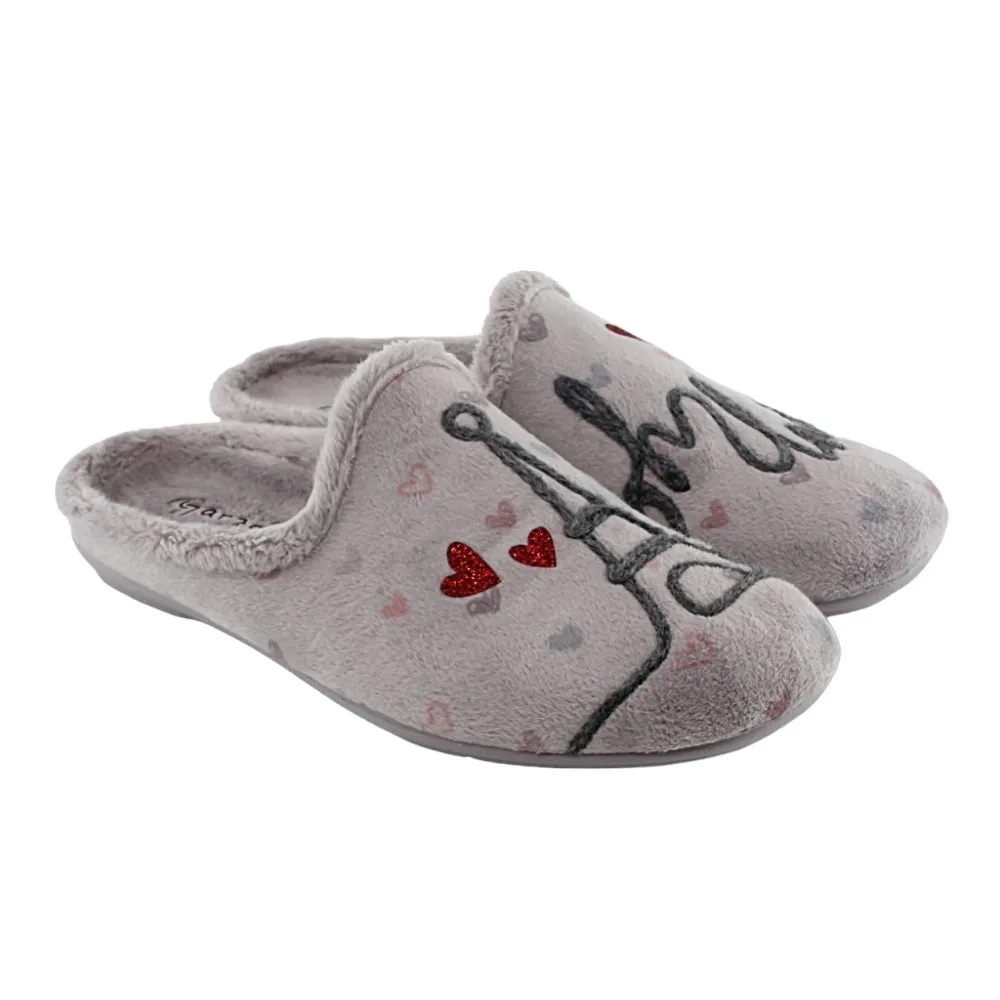 Zapatillas de casa Garzón Suatex Torre.E Gris