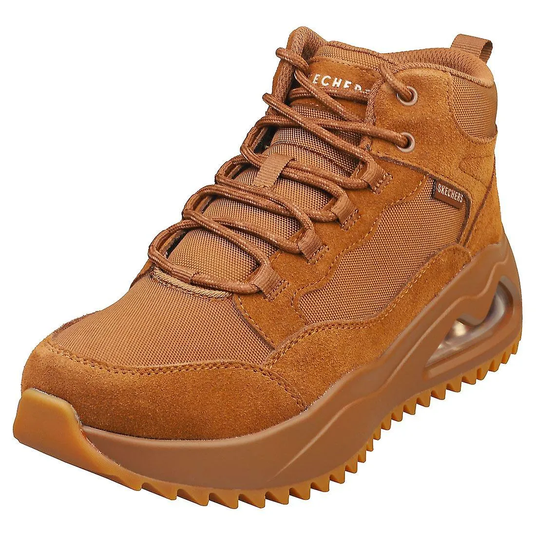 Zapatillas de plataforma para mujer Skechers Uno Peaks en color castaño