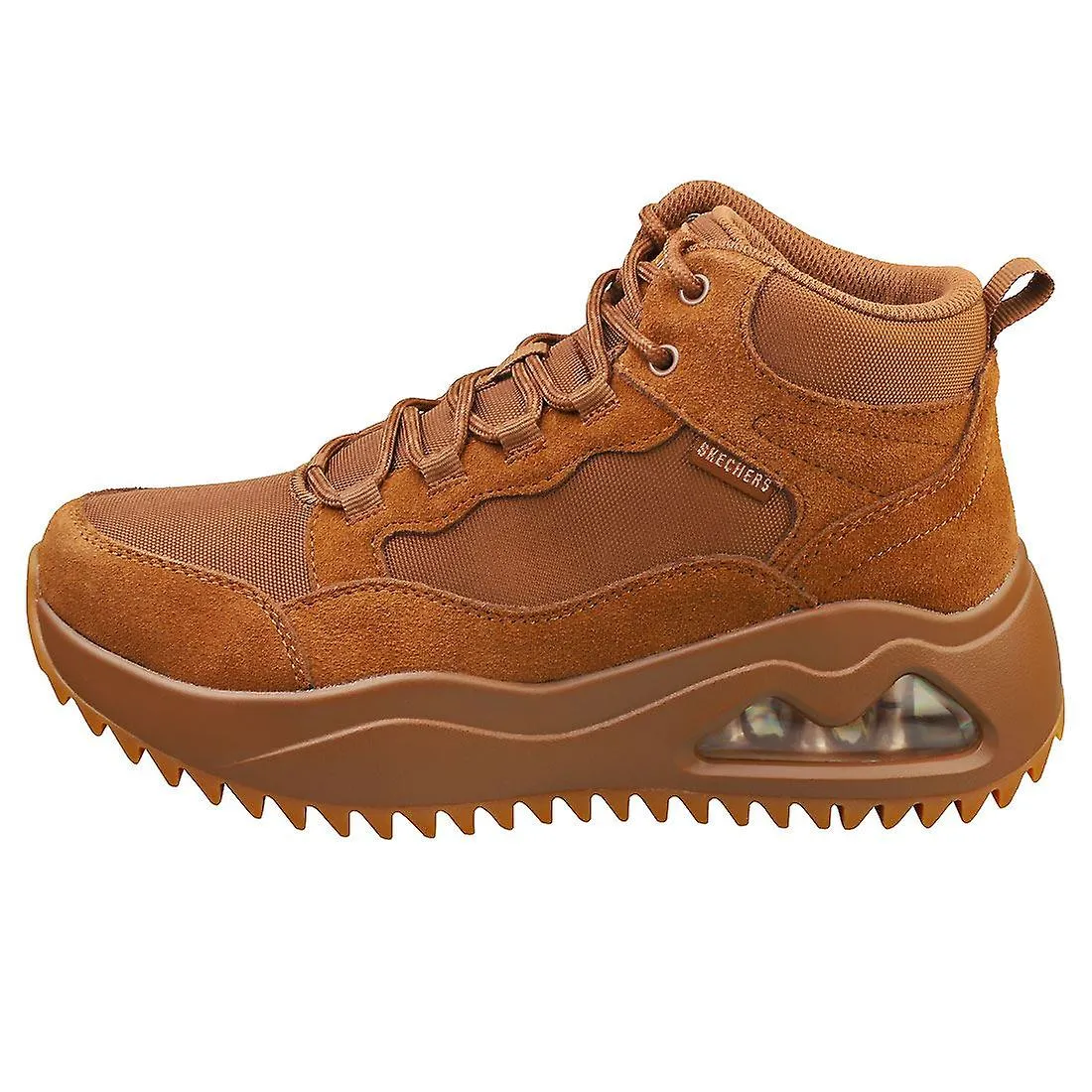 Zapatillas de plataforma para mujer Skechers Uno Peaks en color castaño