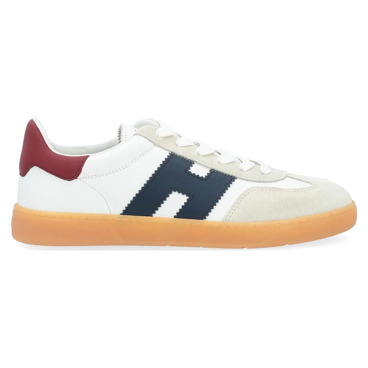 Zapatillas  Fresco en ante y cuero blanco, azul y rojo