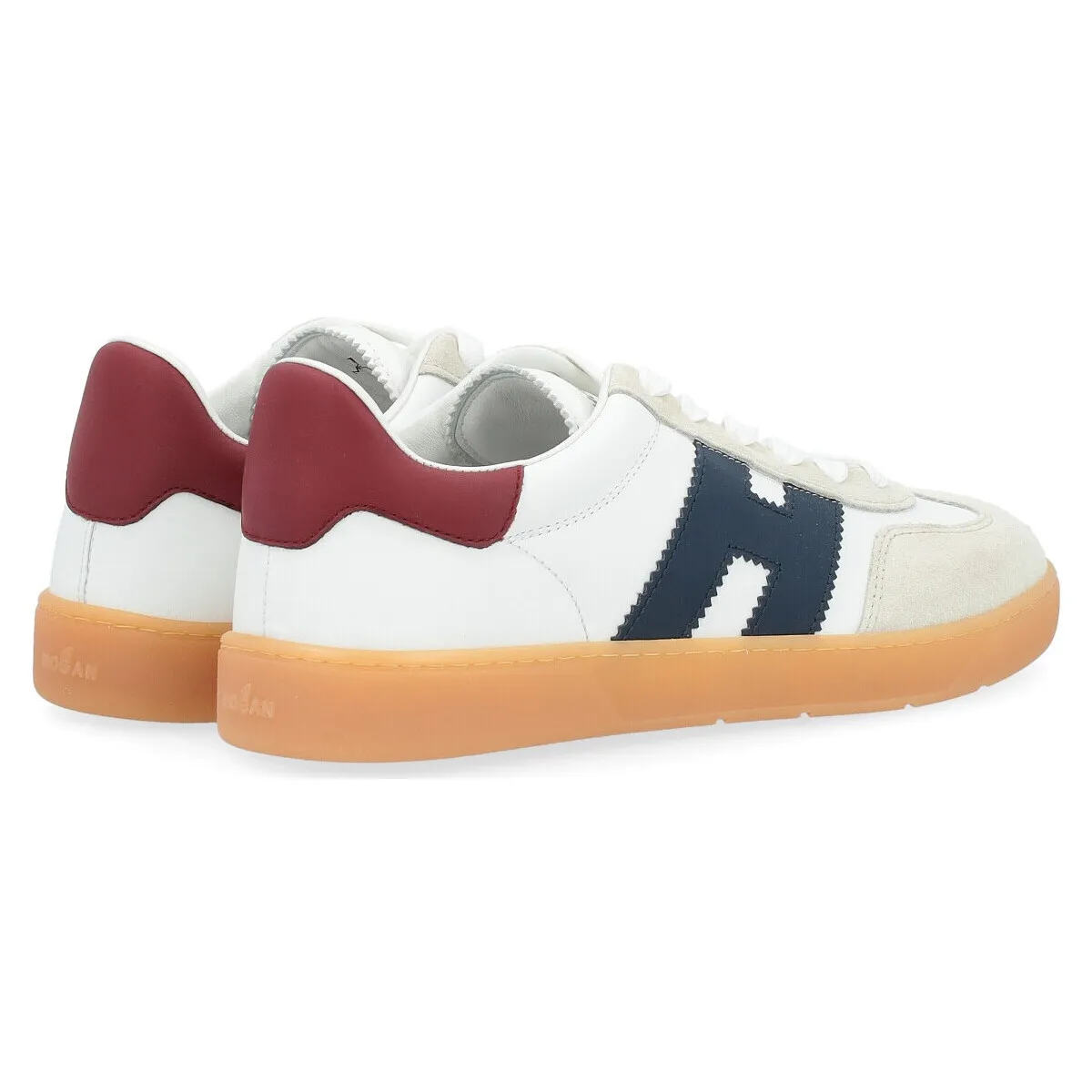 Zapatillas  Fresco en ante y cuero blanco, azul y rojo