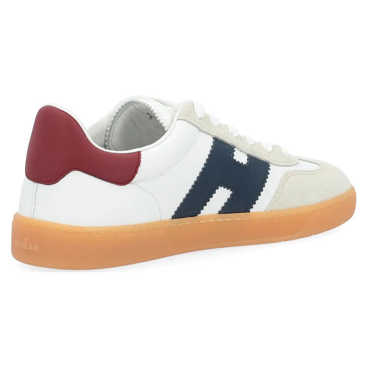 Zapatillas  Fresco en ante y cuero blanco, azul y rojo
