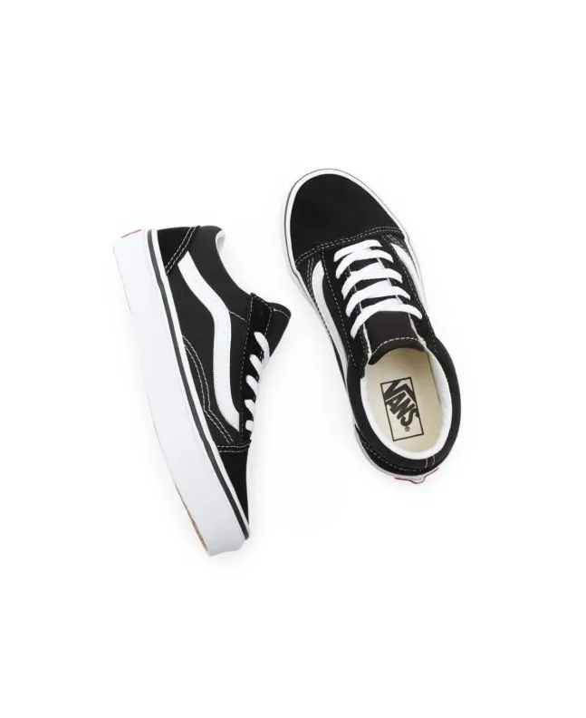 ZAPATILLAS JUNIOR VANS OLD SKOOL NEGRAS (48 AñOS)